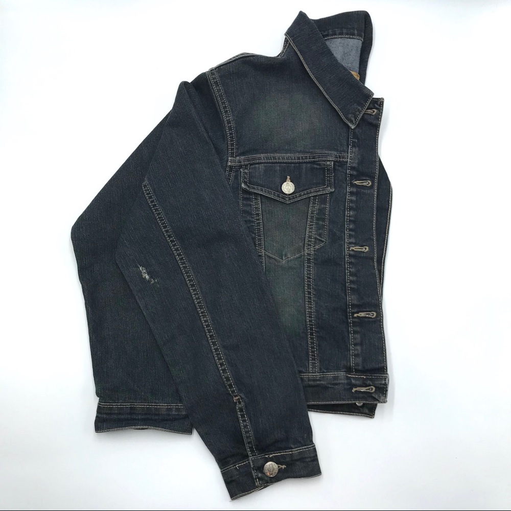 Dapper Jean Jacket, Size S, Euc - image 3